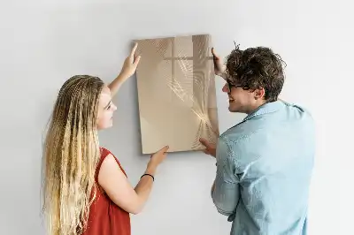 Magnetic dry erase board abstract light design