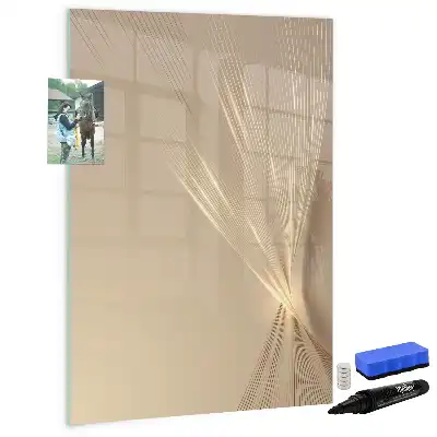 Magnetic dry erase board abstract light design