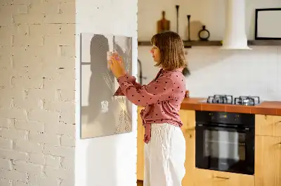 Magnetic dry erase board abstract light design