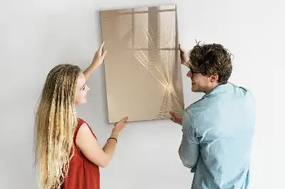 Magnetic dry erase board abstract light design