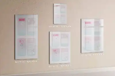 Magnetic dry erase board unicorn planner