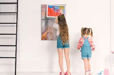 Magnetic writing board in marble finish
