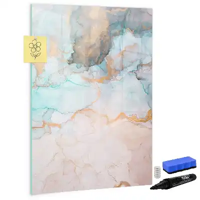 Magnetic erase board abstract inks design
