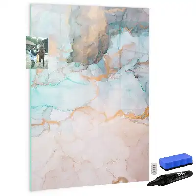 Magnetic erase board abstract inks design
