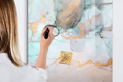 Magnetic erase board abstract inks design