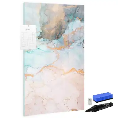Magnetic erase board abstract inks design