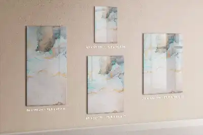 Magnetic erase board abstract inks design