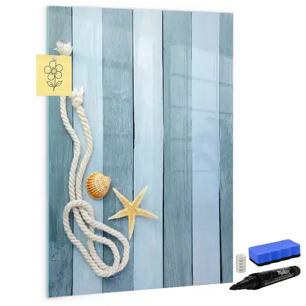 Magnetic dry erase board sea accessories design