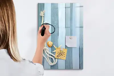 Magnetic dry erase board sea accessories design