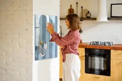 Magnetic dry erase board sea accessories design