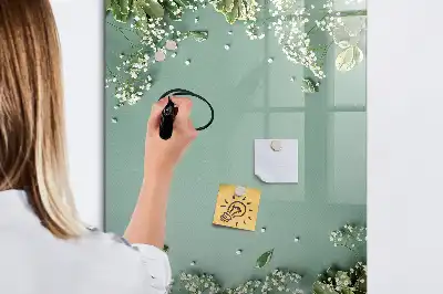 Magnetic writing board baby's breath