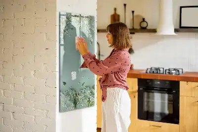 Magnetic writing board baby's breath