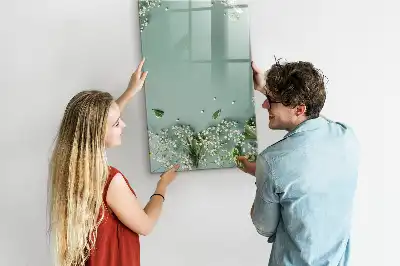 Magnetic writing board baby's breath
