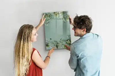 Magnetic writing board baby's breath