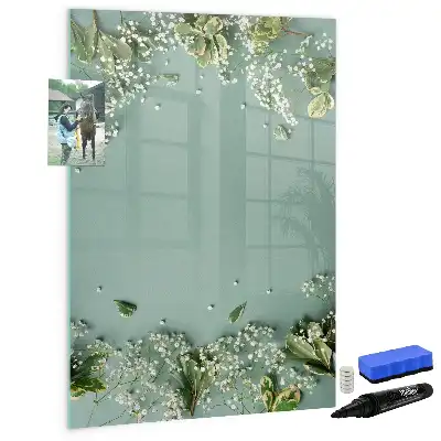 Magnetic writing board baby's breath