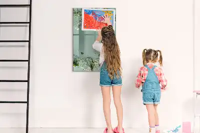 Magnetic writing board baby's breath