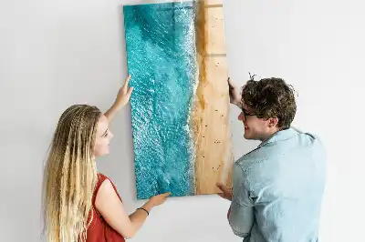 Magnetic writing board sea beach design