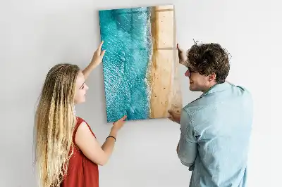 Magnetic writing board Sea beach