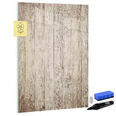 Magnetic erase board with a wooden frame