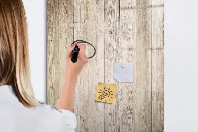 Magnetic erase board with a wooden frame