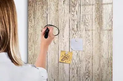 Magnetic erase board with a wooden frame