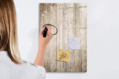 Magnetic erase board with a wooden frame