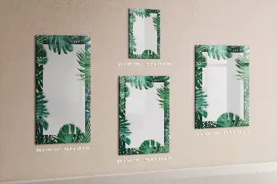 Magnetic writing board with monstera frame