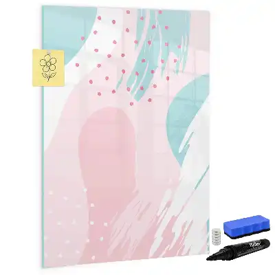 Magnetic dry erase board pattern abstraction design