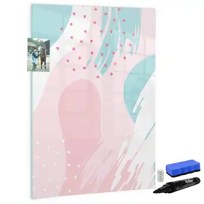Magnetic dry erase board pattern abstraction design