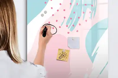 Magnetic dry erase board pattern abstraction design