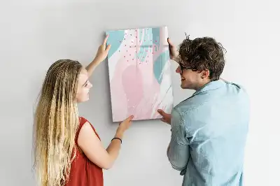 Magnetic dry erase board pattern abstraction design
