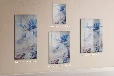 Magnetic dry erase board with painterly abstraction design