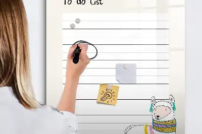 Magnetic writing board wishlist version