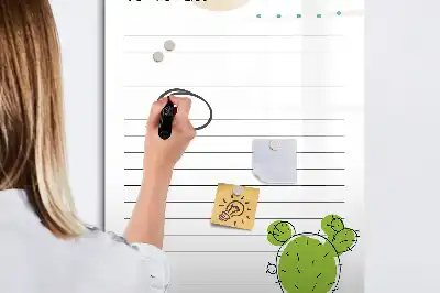 Magnetic erase board to-do list