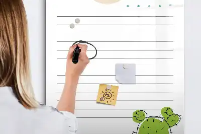Magnetic erase board to-do list
