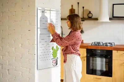 Magnetic erase board to-do list