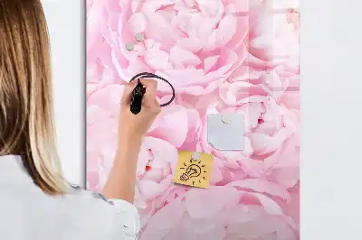 Magnetic erase board summer flowers design