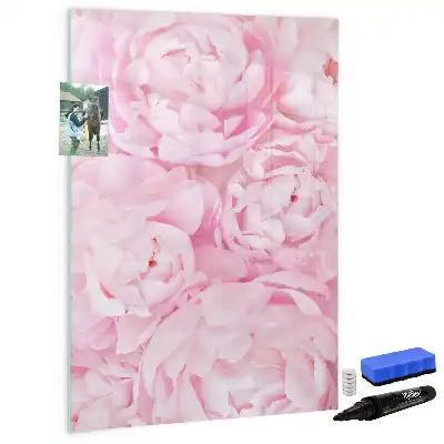 Magnetic erase board summer flowers design
