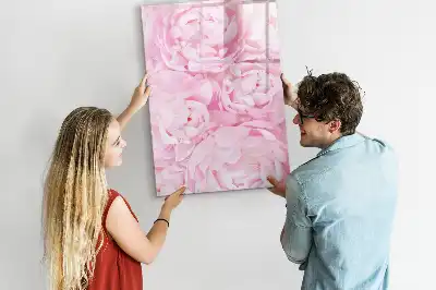Magnetic erase board summer flowers design