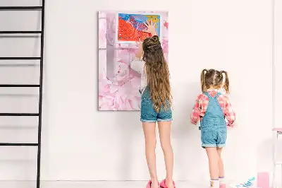 Magnetic erase board summer flowers design
