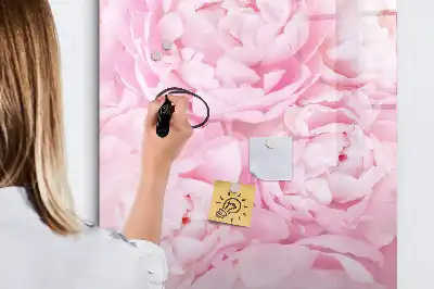 Magnetic erase board summer flowers design