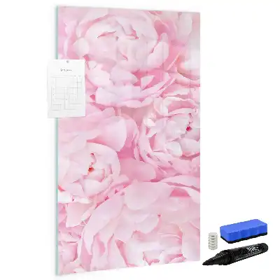 Magnetic erase board summer flowers design
