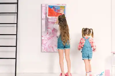 Magnetic erase board summer flowers design