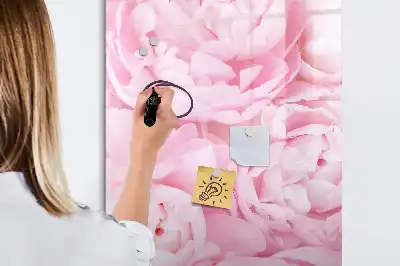 Magnetic erase board summer flowers design