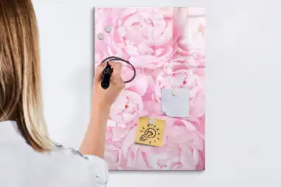 Magnetic erase board summer flowers design