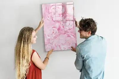 Magnetic erase board summer flowers design