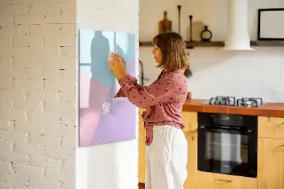 Magnetic writing board pastels pattern