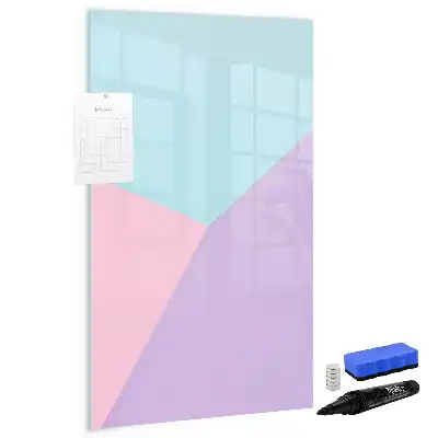 Magnetic writing board pastels pattern