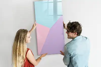 Magnetic writing board pastels pattern