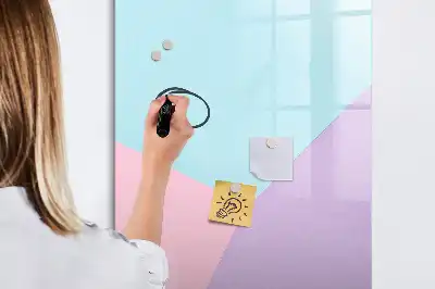 Magnetic writing board pastels pattern